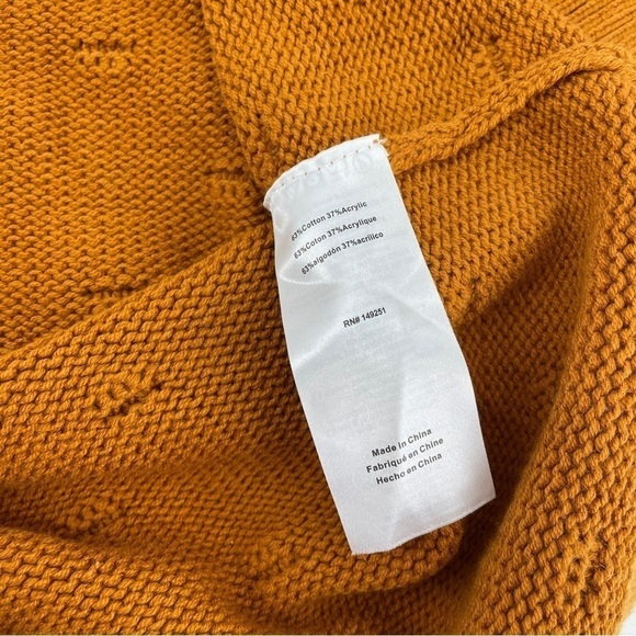 Harper Grey Mustard Textured Polka Dot Sweater - Picture 7 of 7